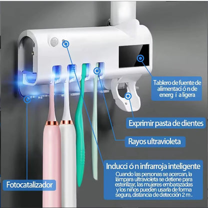 HygienePro 3en1 Esterilizador de Cepillos + Dispensador