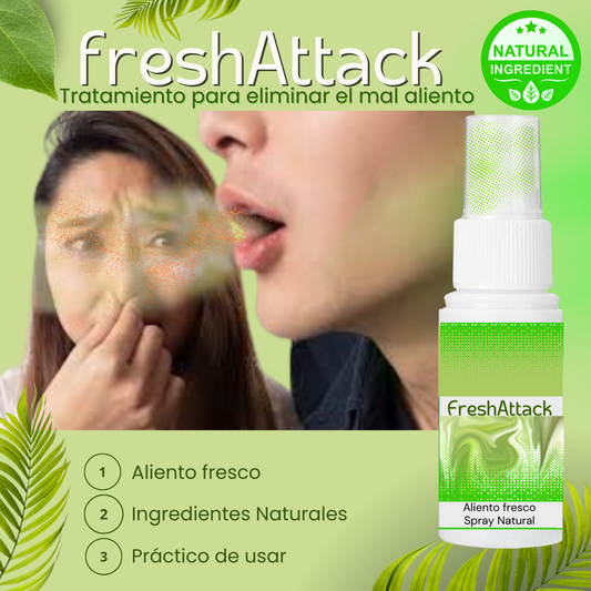 FreshAttack - tratamiento para eliminar el mal aliento