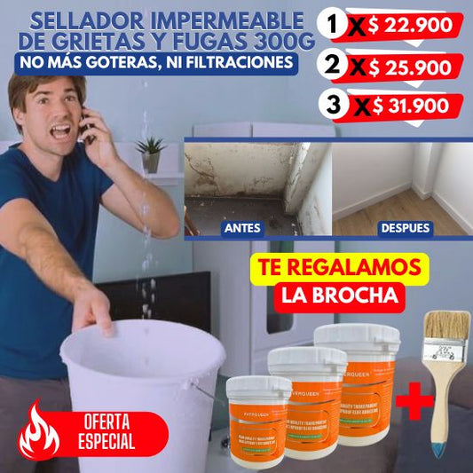 Sellador Impermeable de grietas y fugas  + 🎁Brocha