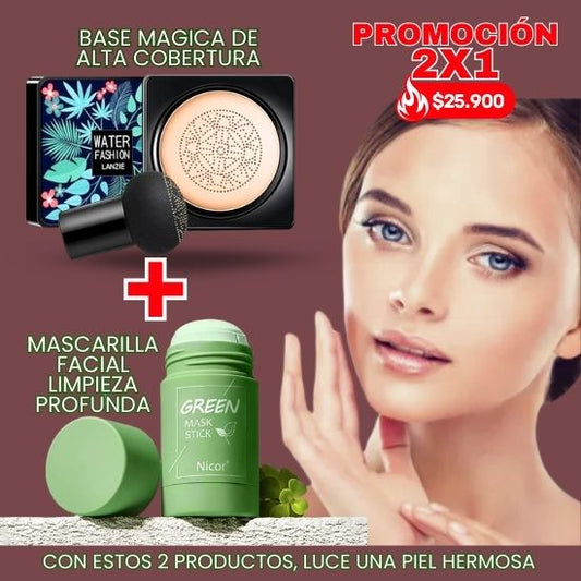 Base Mágica + Mascarilla Facial -2X1 Promoción