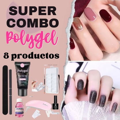 KIT UÑAS DE POLYGEL, uñas perfectas sin salir de casa