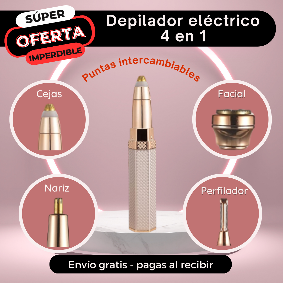 Depilador eléctrico 4 en 1